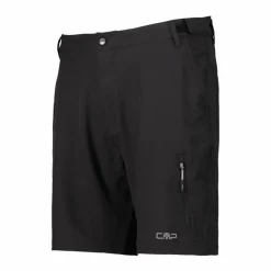 Uomo CMP Pantaloncini|Pantaloni Running E Ciclismo^Bermuda con pantaloncino interno staccabile con fondello bike
