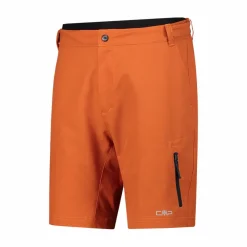 Uomo CMP Pantaloncini|Pantaloni Running E Ciclismo^Bermuda con pantaloncino interno staccabile con fondello bike