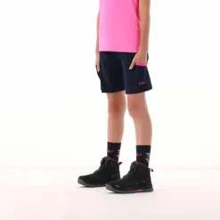 CMP Pantaloni Tecnici^Bermuda trekking in poliestere leggero stretch da bambina