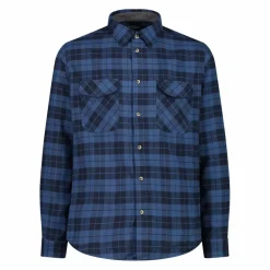 Uomo CMP Camicie^Camicia a manica lunga da uomo in poliestere riciclato