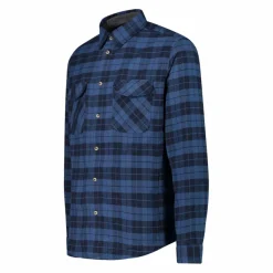 Uomo CMP Camicie^Camicia a manica lunga da uomo in poliestere riciclato