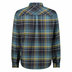 Uomo CMP Camicie^Camicia a manica lunga da uomo in poliestere riciclato