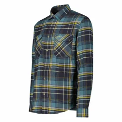 Uomo CMP Camicie^Camicia a manica lunga da uomo in poliestere riciclato