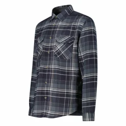 Uomo CMP Camicie^Camicia a manica lunga da uomo in poliestere riciclato