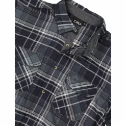 Uomo CMP Camicie^Camicia a manica lunga da uomo in poliestere riciclato