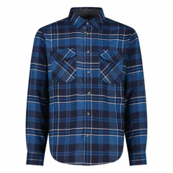 Uomo CMP Camicie^Camicia a manica lunga da uomo in poliestere riciclato