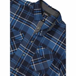 Uomo CMP Camicie^Camicia a manica lunga da uomo in poliestere riciclato