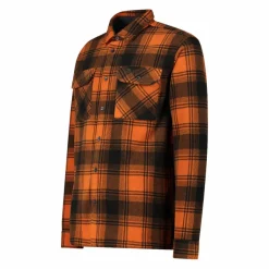 Uomo CMP Camicie^Camicia a manica lunga in pile stampato da uomo