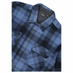 Uomo CMP Camicie^Camicia a manica lunga in pile stampato da uomo