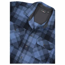 Uomo CMP Camicie^Camicia a manica lunga in pile stampato da uomo