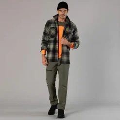 Uomo CMP Camicie^Camicia a manica lunga in pile stampato da uomo