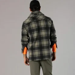 Uomo CMP Camicie^Camicia a manica lunga in pile stampato da uomo