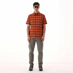 Uomo CMP Camicie^Camicia a maniche corte con fantasia Check da Uomo