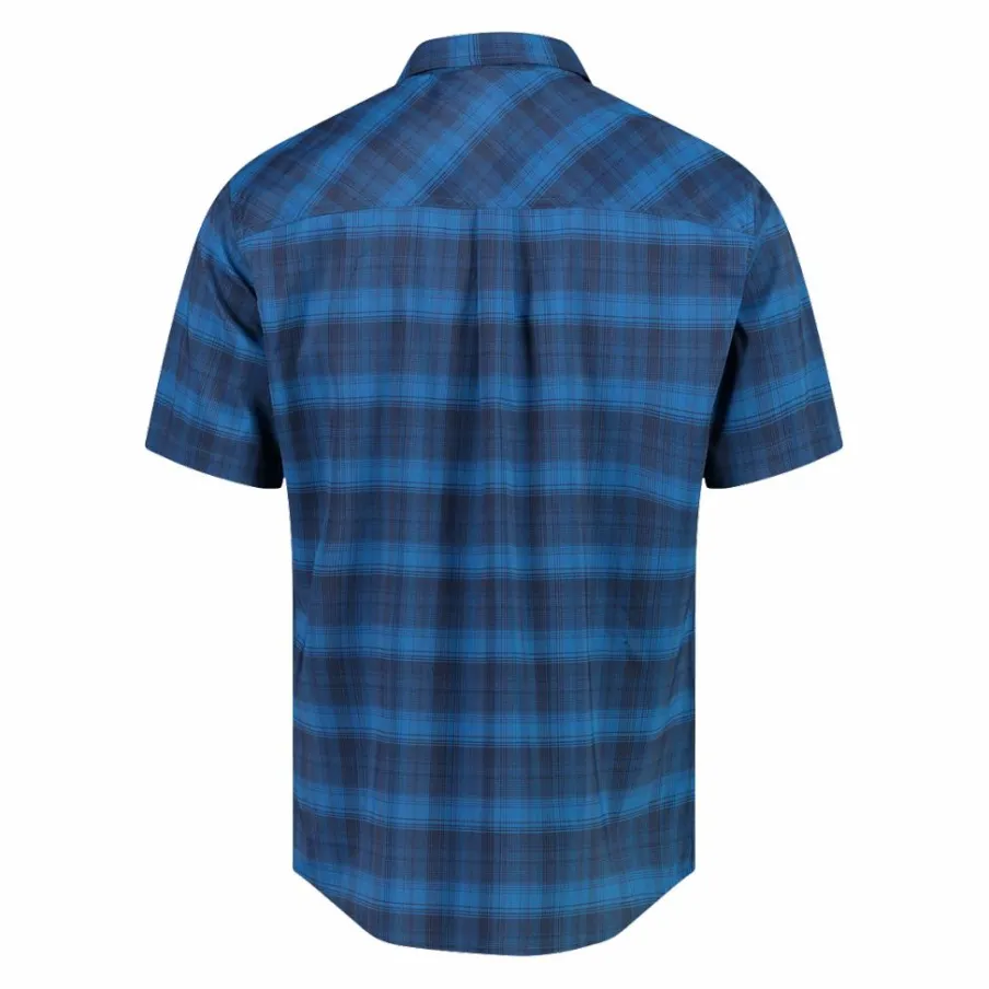 Uomo CMP Camicie^Camicia a maniche corte con fantasia Check da Uomo