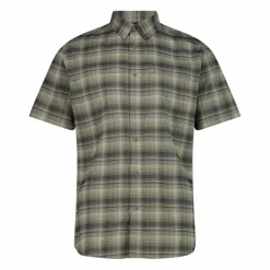 Uomo CMP Camicie^Camicia a maniche corte con fantasia Check da Uomo