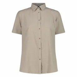 Donna CMP Camicie^Camicia da donna a maniche corte in misto cotone