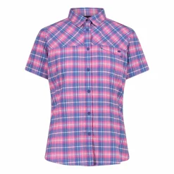 Donna CMP Camicie^Camicia da donna a maniche corte con fantasia a quadri