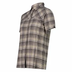 Donna CMP Camicie^Camicia da donna a maniche corte con fantasia a quadri