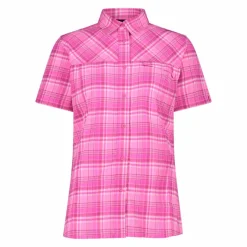 Donna CMP Camicie^Camicia da donna a maniche corte con fantasia a quadri