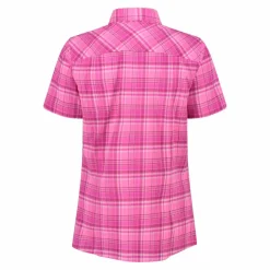 Donna CMP Camicie^Camicia da donna a maniche corte con fantasia a quadri