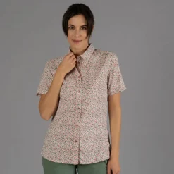 Donna CMP Camicie^Camicia fantasia check maniche corte da donna