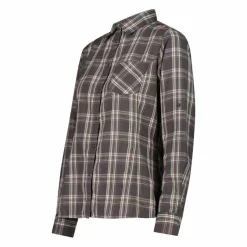Donna CMP Camicie^Camicia fantasia check maniche lunghe da donna