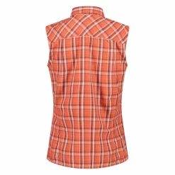 Donna CMP Camicie^Camicia fantasia check senza maniche da donna