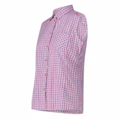 Donna CMP Camicie^Camicia fantasia check senza maniche da donna