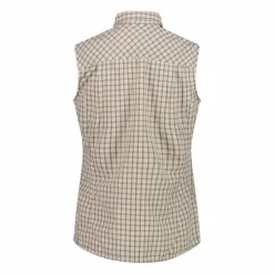 Donna CMP Camicie^Camicia fantasia check senza maniche da donna