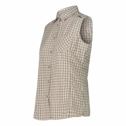 Donna CMP Camicie^Camicia fantasia check senza maniche da donna