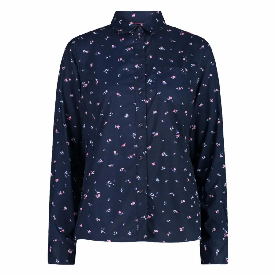 Donna CMP Camicie^Camicia fantasia floreale maniche lunghe da donna