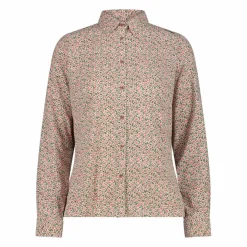 Donna CMP Camicie^Camicia fantasia geometrica maniche lunghe da donna