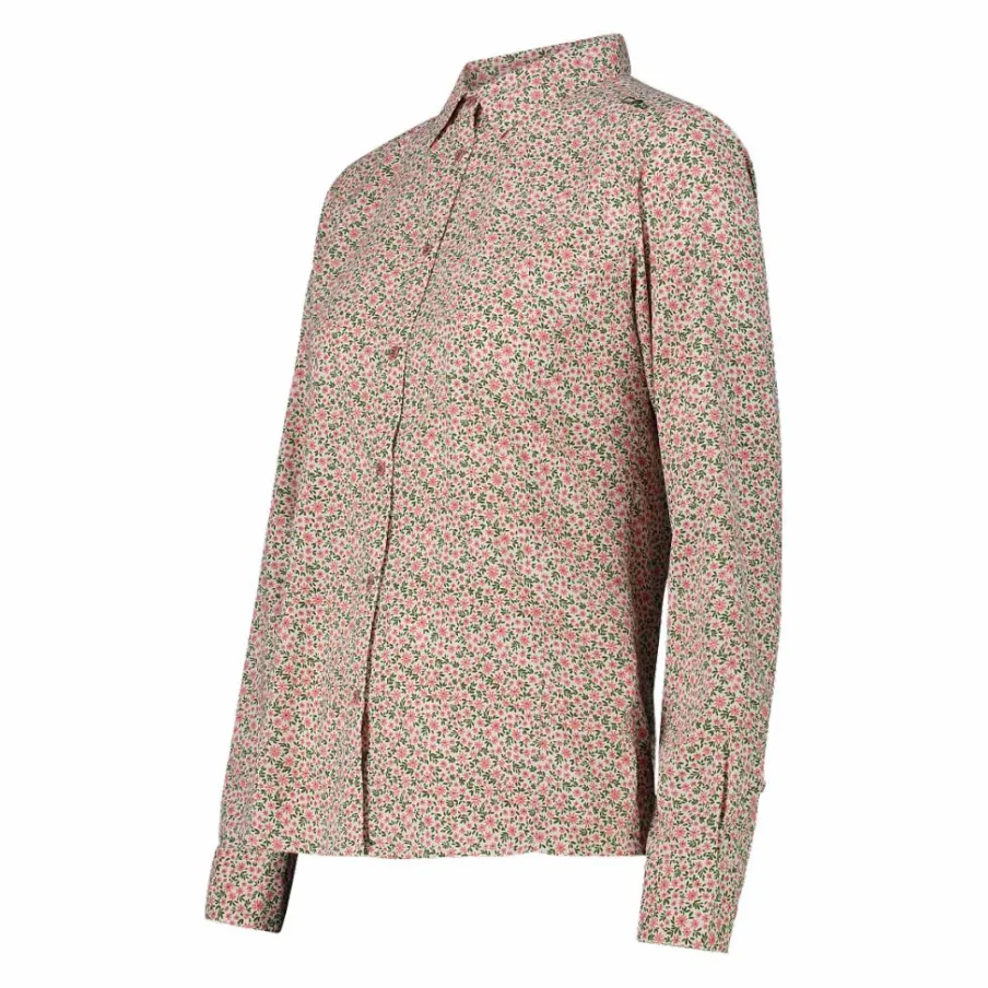 Donna CMP Camicie^Camicia fantasia geometrica maniche lunghe da donna