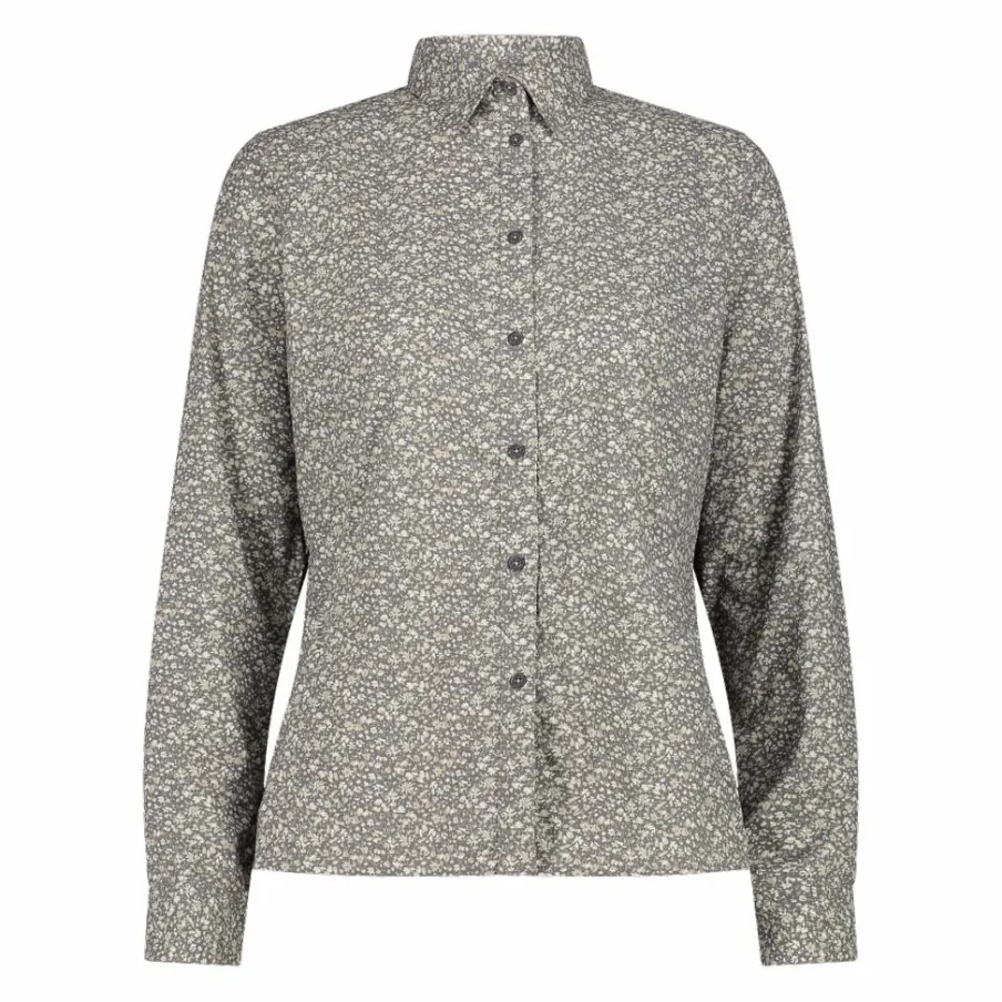 Donna CMP Camicie^Camicia fantasia geometrica maniche lunghe da donna