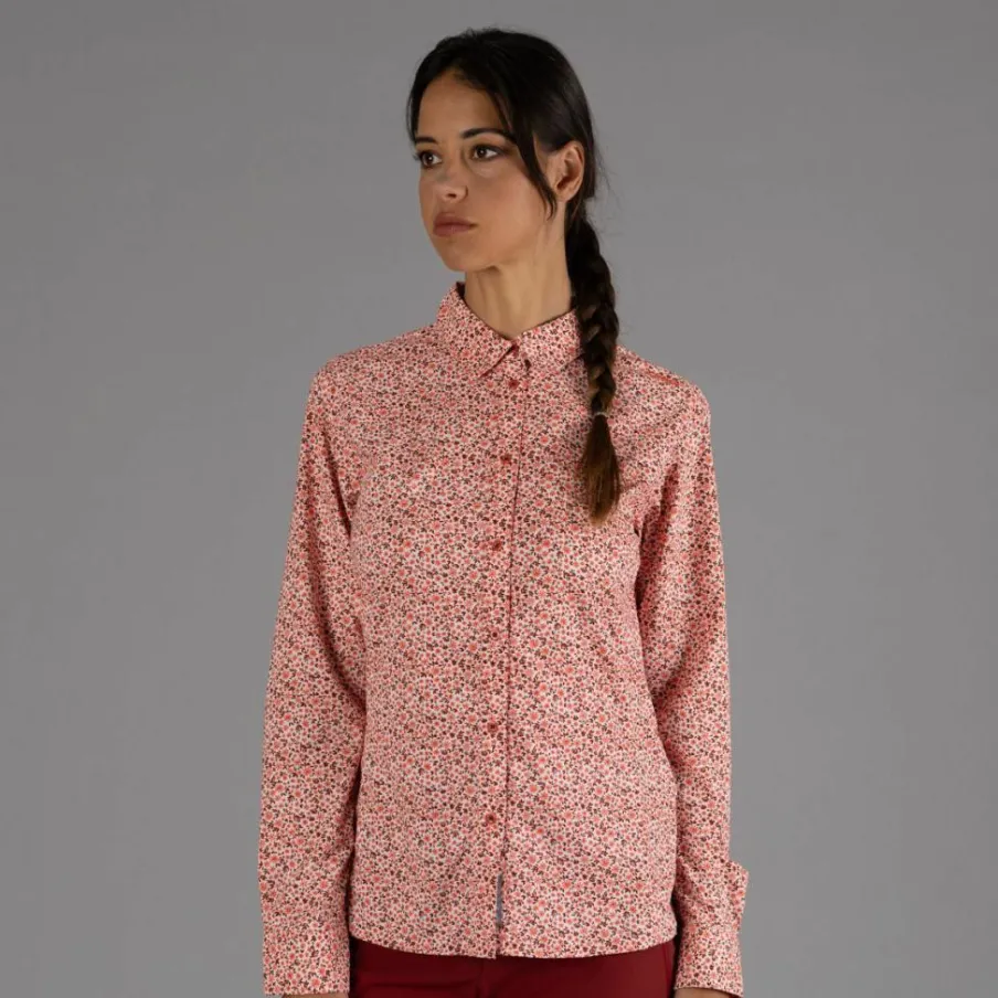 Donna CMP Camicie^Camicia fantasia geometrica maniche lunghe da donna