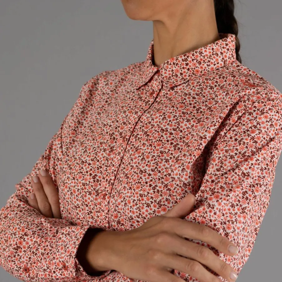 Donna CMP Camicie^Camicia fantasia geometrica maniche lunghe da donna