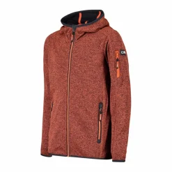 Bambino CMP Pile E Felpe^Felpa con cappuccio bambino in pile knit tech