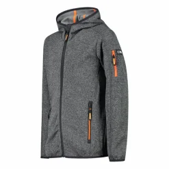 Bambino CMP Pile E Felpe^Felpa con cappuccio bambino in pile knit tech