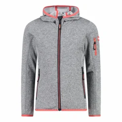 CMP Pile E Felpe^Felpa con cappuccio bambina in pile knit tech