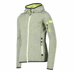 CMP Pile E Felpe^Felpa con cappuccio bambina in pile knit tech