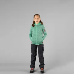 CMP Pile E Felpe^Felpa con cappuccio bambina in pile knit tech