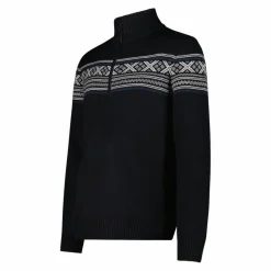 Uomo CMP Maglioni E Felpe^Felpa da uomo a mezza zip in Wooltech