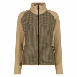 Donna CMP Pile^Felpa in pile da Donna in Stretch Performance stampata con Dettagli Melange