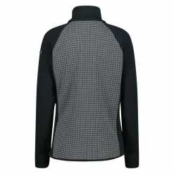 Donna CMP Pile^Felpa in pile da Donna in Stretch Performance stampata con Dettagli Melange