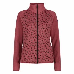 Donna CMP Pile^Felpa in pile da Donna in Stretch Performance stampata con Dettagli Melange