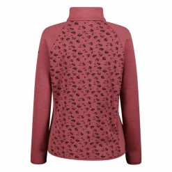 Donna CMP Pile^Felpa in pile da Donna in Stretch Performance stampata con Dettagli Melange