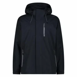 Uomo CMP Gusci E Giacche Impermeabili^Giacca antipioggia da uomo con cappuccio staccabile