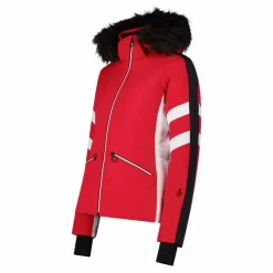 Donna CMP Giacche Sci|Giacche Invernali^Giacca da sci in twill con cappuccio staccabile con bordo in ecopelliccia da donna