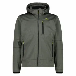 Uomo CMP Giacche Trekking|Giacche Softshell^Giacca da uomo in Softshell melange con cappuccio staccabile