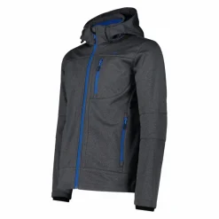 Uomo CMP Giacche Trekking|Giacche Softshell^Giacca da uomo in Softshell melange con cappuccio staccabile